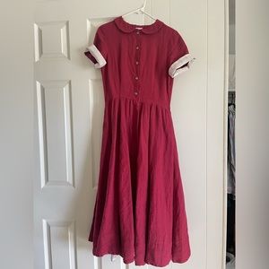 Son de Flor Classic Linen Dress XS